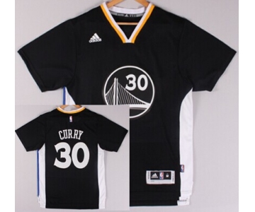Golden State Warriors #30 Stephen Curry Revolution 30 Swingman 2014 New Black Short-Sleeved Jersey
