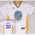 Golden State Warriors #30 Stephen Curry Revolution 30 Swingman 2014 New White Short-Sleeved Jersey