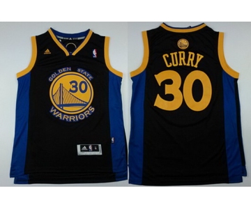Golden State Warriors #30 Stephen Curry Revolution 30 Swingman Black Jersey