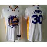 Golden State Warriors #30 Stephen Curry Revolution 30 Swingman White Short-Sleeved Jersey
