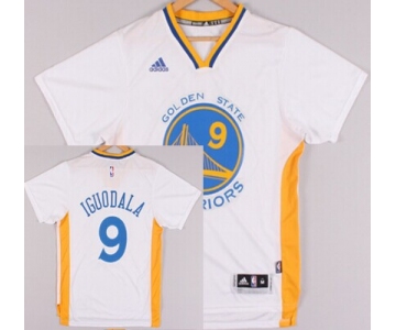 Golden State Warriors #9 Andre Iguodala Revolution 30 Swingman 2014 New White Short-Sleeved Jersey