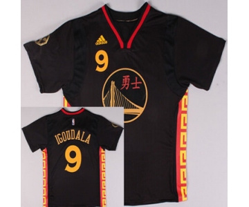 Golden State Warriors #9 Andre Iguodala Revolution 30 Swingman 2015 Chinese Black Fashion Jersey