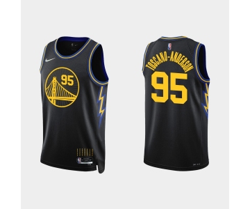 Golden State Warriors #95 Juan Toscano-Anderson Nike 2021-22 City Edition Diamond Black Jersey