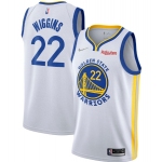 Men's Golden State Warriors #22 Andrew Wiggins 2022 White 75th Anniversary Stitched Jersey
