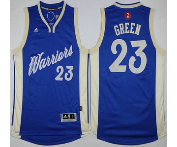 Men's Golden State Warriors #23 Draymond Green Revolution 30 Swingman 2015 Christmas Day Blue Jersey