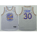 Men's Golden State Warriors #30 Stephen Curry Revolution 30 Swingman 2014 New Gray Jersey