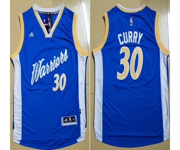Men's Golden State Warriors #30 Stephen Curry Revolution 30 Swingman 2015 Christmas Day Blue Jersey