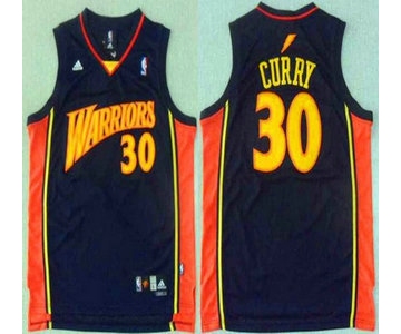 Men's Golden State Warriors #30 Stephen Curry Rookie Navy Blue Swingman Jersey