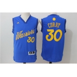 Men's Golden State Warriors #30 Stephen Curry adidas Royal Blue 2016 Christmas Day Stitched NBA Swingman Jersey
