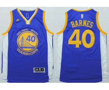 Men's Golden State Warriors #40 Harrison Barnes Revolution 30 Swingman 2014 New Blue Jersey