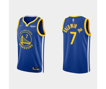 Men's Golden State Warriors #7 Patrick Baldwin Jr. 2022 Royal Stitched Basketball Jersey