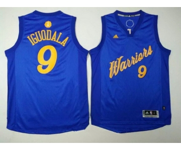 Men's Golden State Warriors #9 Andre Iguodala Blue Stitched NBA Adidas Revolution 30 Swingman Jersey