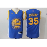 Men's Golden State Warriors Kevin Durant Royal Blue Revolution 30 Swingman #35 Player adidas Road Jersey