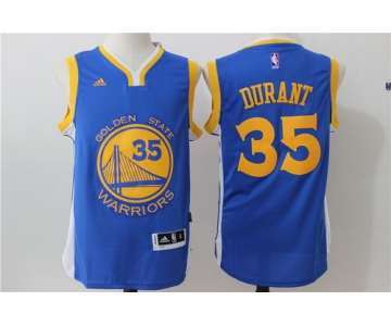 Men's Golden State Warriors Kevin Durant Royal Blue Revolution 30 Swingman #35 Player adidas Road Jersey