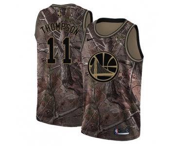 Nike Golden State Warriors #11 Klay Thompson Camo NBA Swingman Realtree Collection Jersey
