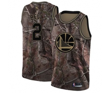 Nike Golden State Warriors #2 Jordan Bell Camo NBA Swingman Realtree Collection Jersey