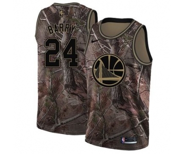 Nike Golden State Warriors #24 Rick Barry Camo NBA Swingman Realtree Collection Jersey