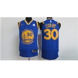 Nike Golden State Warriors #30 Stephen Curry Blue 2017-18 Stitched NBA Jersey