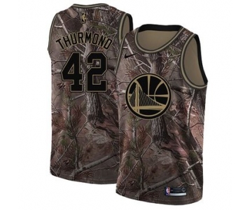 Nike Golden State Warriors #42 Nate Thurmond Camo NBA Swingman Realtree Collection Jersey