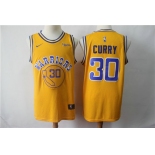 Nike Warriors 30 Stephen Curry 2019 Gold NBA Swingman City Edition Jersey