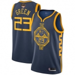 Warriors #23 Draymond Green Navy 2019 Finals Bound Basketball Swingman City Edition 2018-19 Jersey