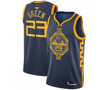 Warriors #23 Draymond Green Navy 2019 Finals Bound Basketball Swingman City Edition 2018-19 Jersey