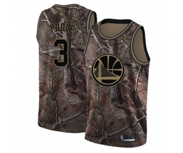 Warriors #3 Jordan Poole Camo Basketball Swingman Realtree Collection Jersey