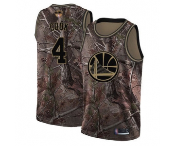 Warriors #4 Quinn Cook Camo 2019 Finals Bound Basketball Swingman Realtree Collection Jersey