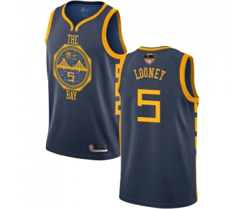 Warriors #5 Kevon Looney Navy 2019 Finals Bound Basketball Swingman City Edition 2018-19 Jersey