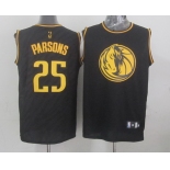 Dallas Mavericks #25 Chandler Parsons Revolution 30 Swingman 2014 Black With Gold Jersey