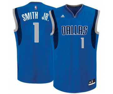 Men's Dallas Mavericks #1 Dennis Smith Jr. adidas Blue 2017 NBA Draft Pick Replica Jersey
