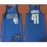 Men's Dallas Mavericks #41 Dirk Nowitzki Light Blue 2017-2018 Nike Icon Edition Swingman Jersey