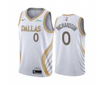 Nike Mavericks #0 Josh Richardson White NBA Swingman 2020-21 City Edition Jersey