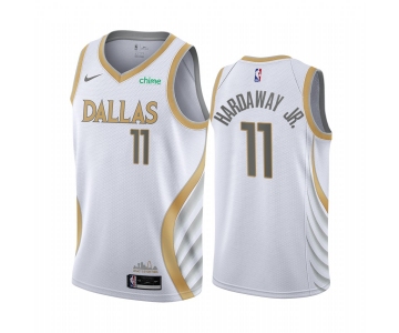 Nike Mavericks #11 Tim Hardaway Jr. White NBA Swingman 2020-21 City Edition Jersey