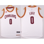 Cleveland Cavaliers #0 Kevin Love Revolution 30 Swingman 2014 New White Jersey