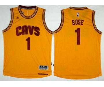 Cleveland Cavaliers #1 Derrick Rose Gold Alternate Stitched NBA Jersey