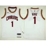 Cleveland Cavaliers #1 Derrick Rose White Home Stitched NBA Jersey