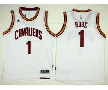 Cleveland Cavaliers #1 Derrick Rose White Home Stitched NBA Jersey
