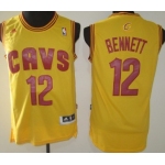 Cleveland Cavaliers #12 Anthony Bennett Revolution 30 Swingman Yellow Jersey