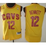 Cleveland Cavaliers #12 Anthony Bennett Revolution 30 Swingman Yellow Jersey