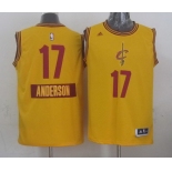 Cleveland Cavaliers #17 Anderson Varejao Revolution 30 Swingman 2014 Christmas Day Yellow Jersey