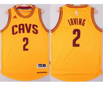 Cleveland Cavaliers #2 Kyrie Irving Revolution 30 Swingman 2014 New Yellow Jersey