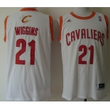 Cleveland Cavaliers #21 Andrew Wiggins Revolution 30 Swingman White Jersey