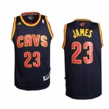 Cleveland Cavaliers #23 LeBron James Revolution 30 Swingman Navy Blue Jersey