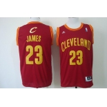 Cleveland Cavaliers #23 LeBron James Revolution 30 Swingman Red Jersey