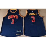 Cleveland Cavaliers #3 Thomas Blue Stitched NBA Jersey