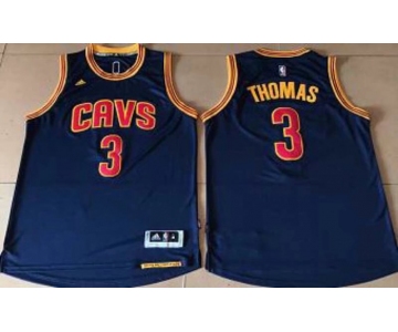Cleveland Cavaliers #3 Thomas Blue Stitched NBA Jersey