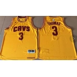 Cleveland Cavaliers #3 Thomas Gold Alternate Stitched NBA Jersey