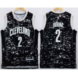 Men's Cleveland Cavaliers #2 Kyrie Irving Adidas 2015 Urban Luminous Swingman Jersey
