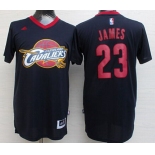 Men's Cleveland Cavaliers #2 Kyrie Irving Revolution 30 Swingman 2014 New Navy Blue Fashion Short-Sleeved Jersey